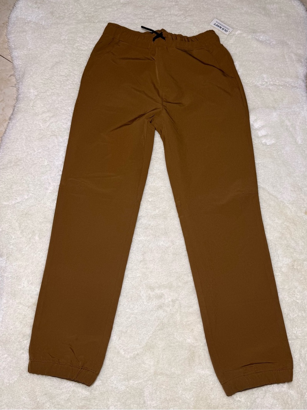 NWT- Old Navy Active Stretch tech beige/tan Jogger pants youth size XL (14-16)